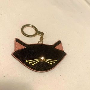 Kate Spade Cat Keychain Charm Luggage cute